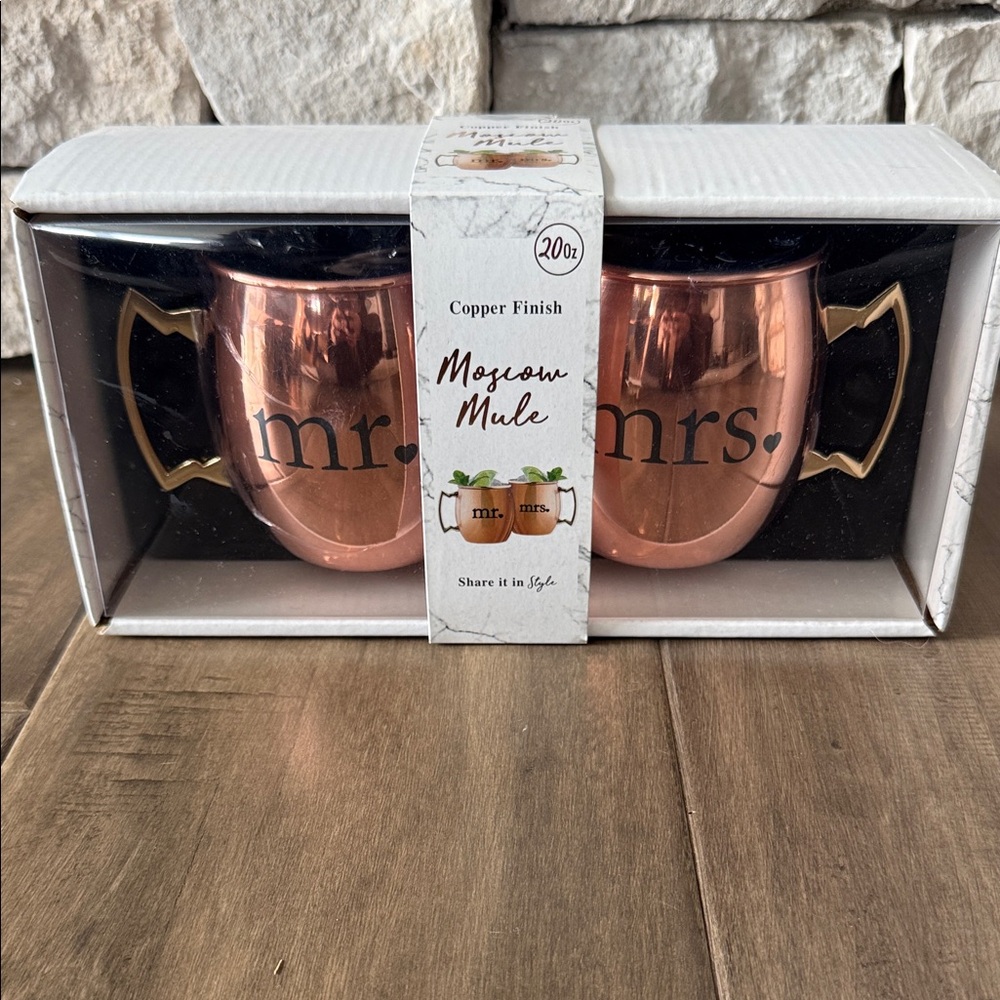 Copper Moscow Mule Mugs Set